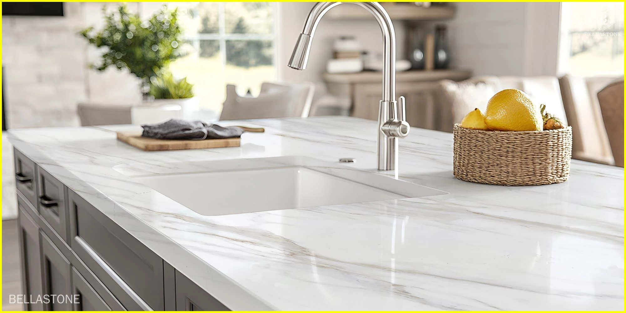 BL5019 engineered stone vanity tops - BELLASTONE