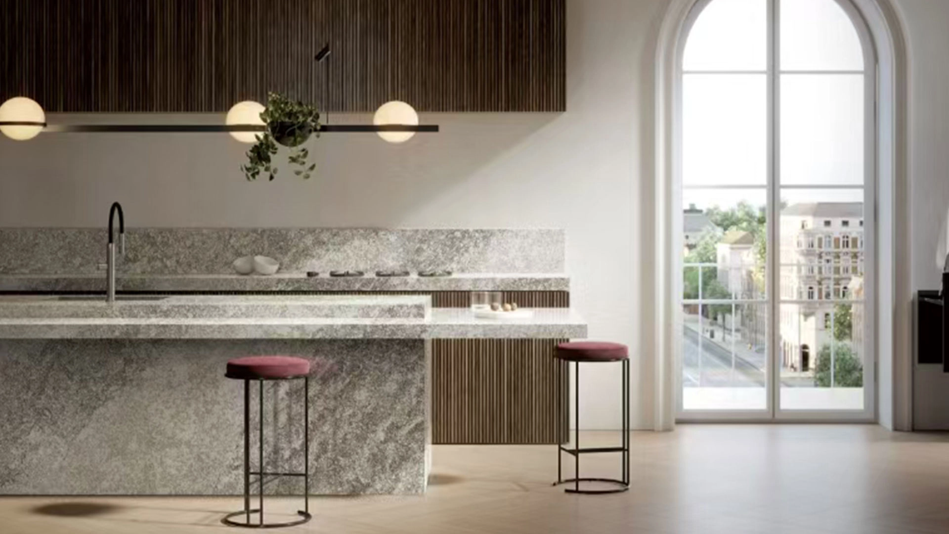 bl6011 engineered stone kitchen slab - BELLASTONE