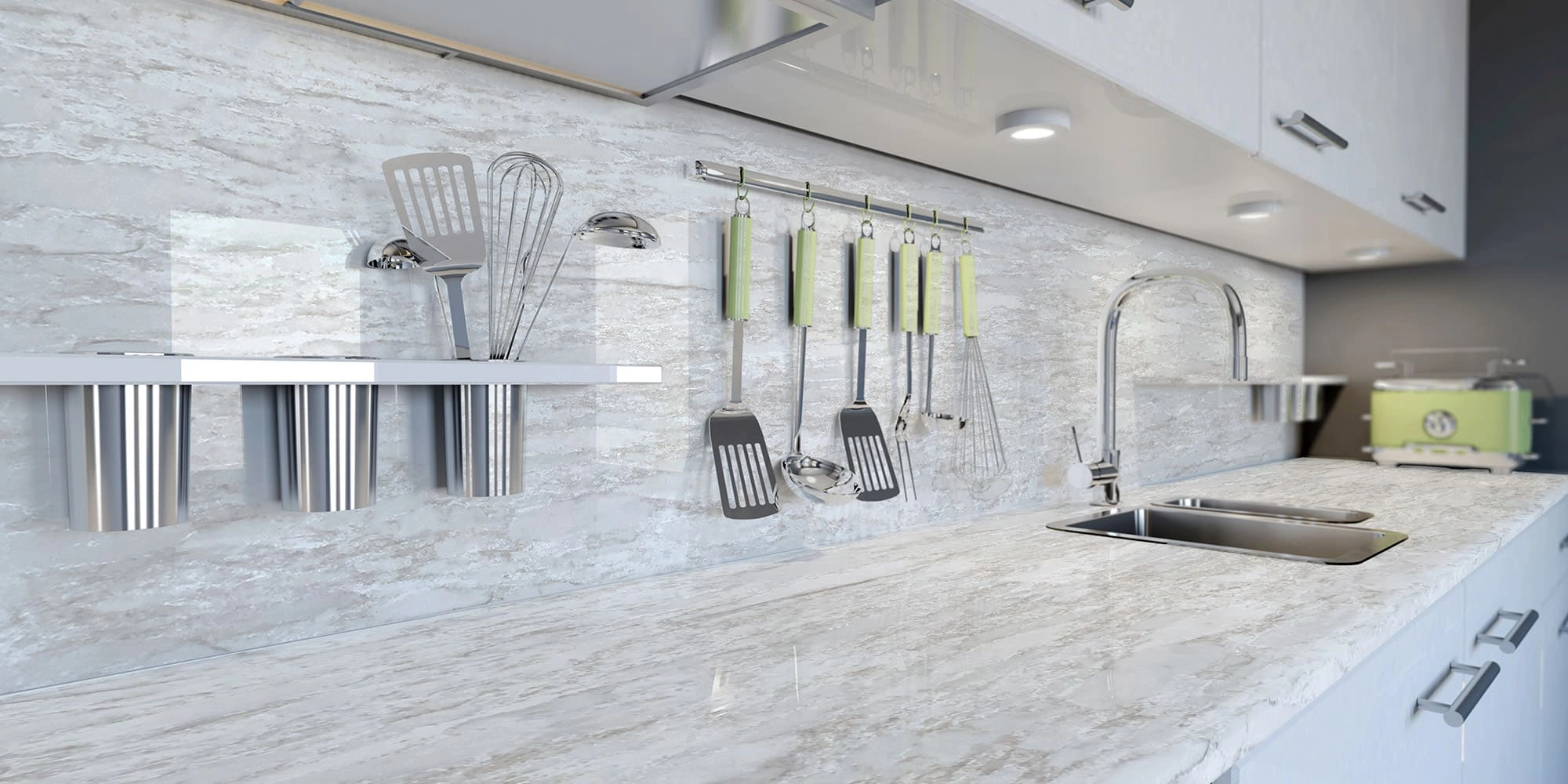 BL8801 calacatta alto quartz slab - BELLASTONE