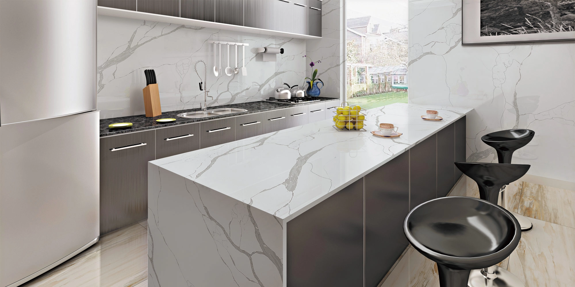 BL9301 engineered stone countertop - BELLASTONE