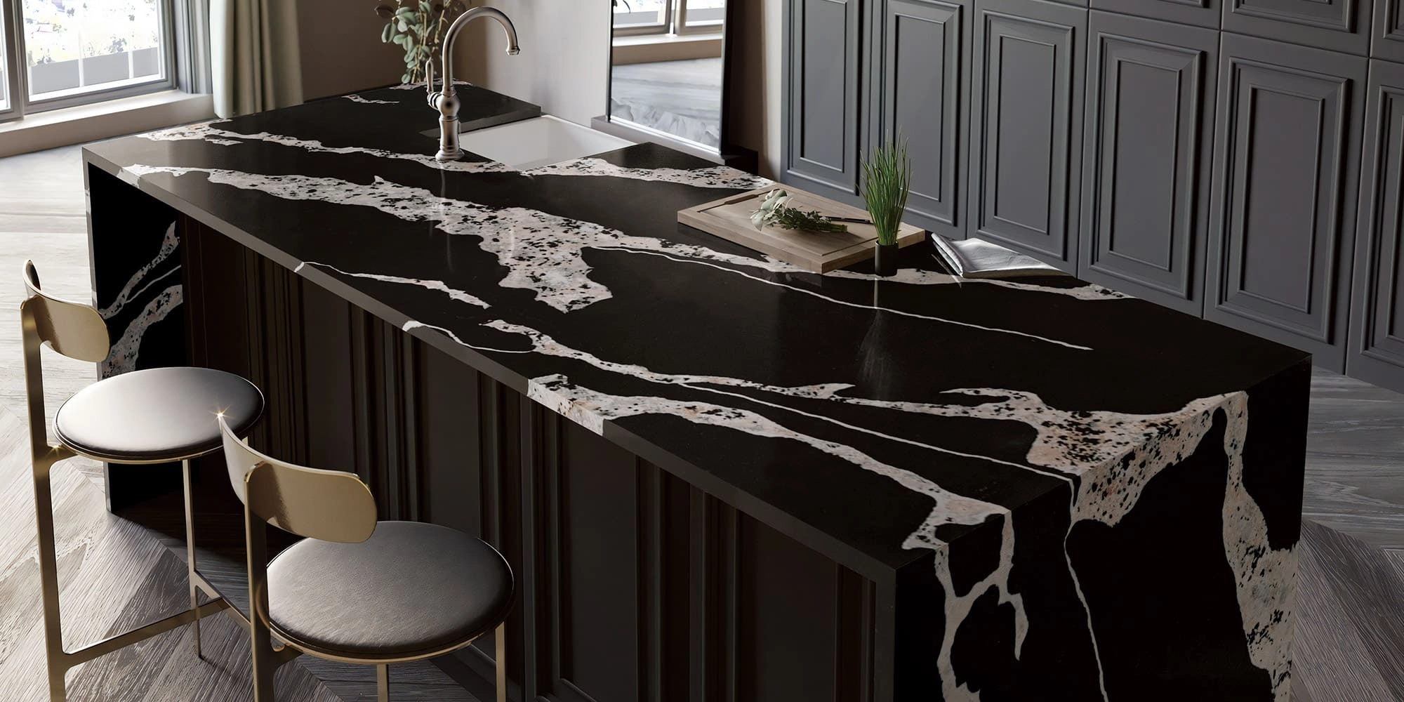 BL9562-engineered-quartz-stone-countertops - BELLASTONE BL9562 engineered quartz stone countertops - BELLASTONE