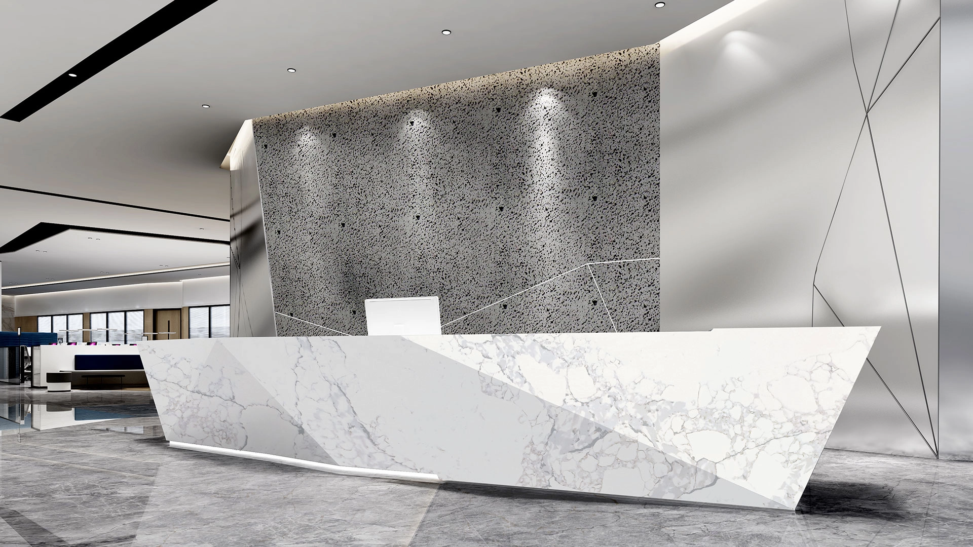 BL9802-2 engineered stone slab - BELLASTONE
