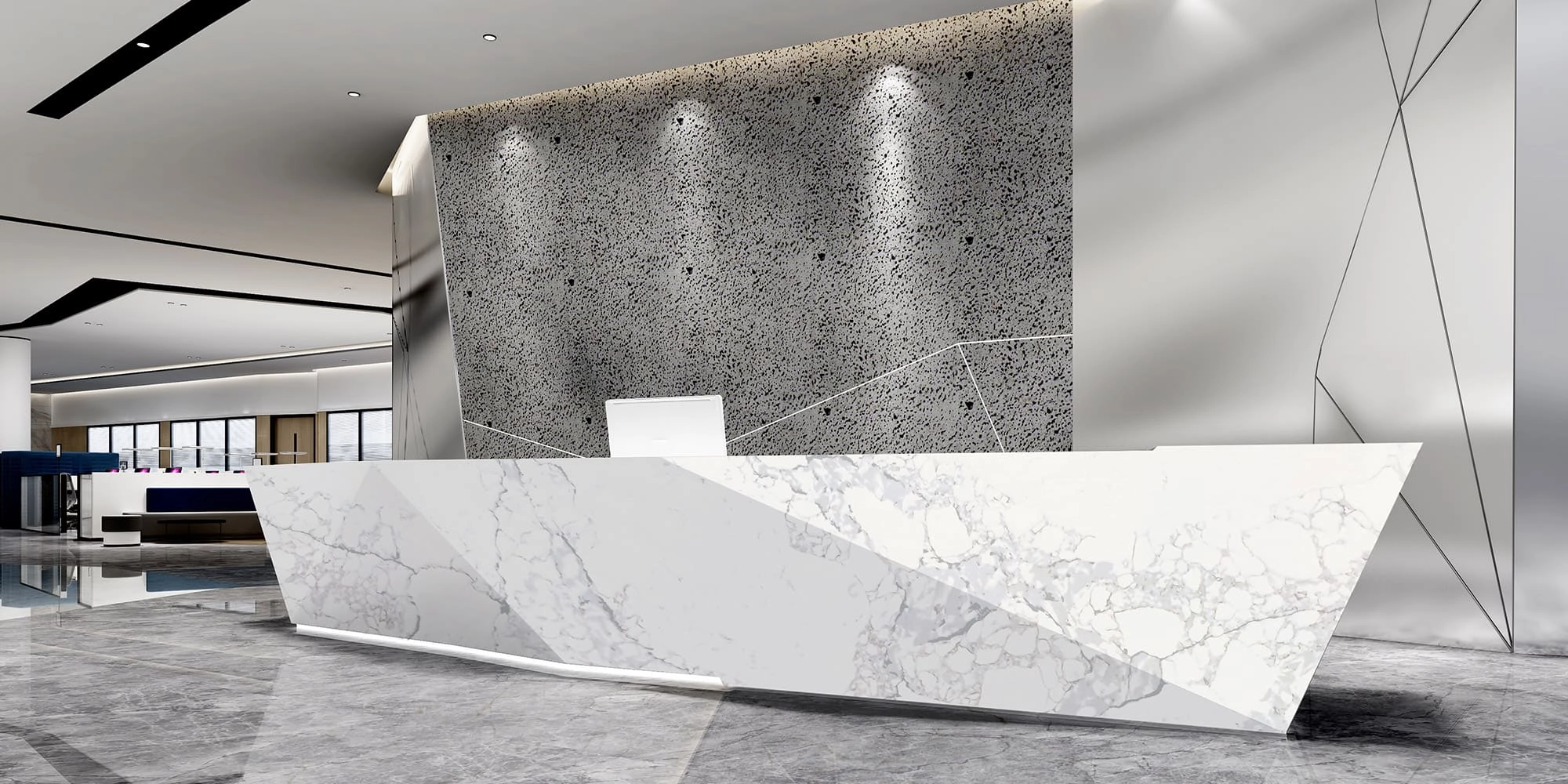 BL9802-2 quartz engineered stone - BELLASTONE