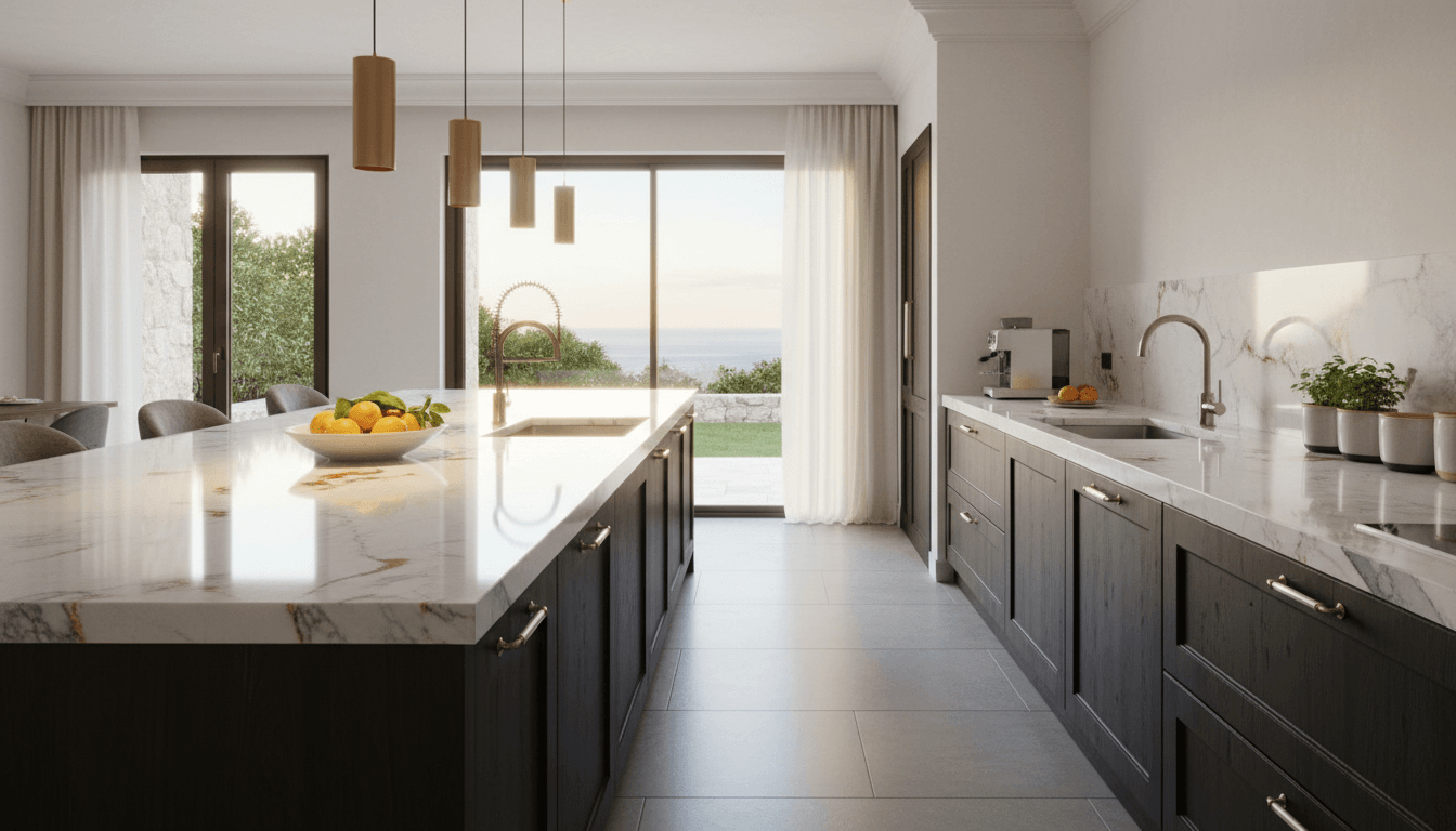 Engineered Stone Countertops in a Villa(1) - BELLASTONE